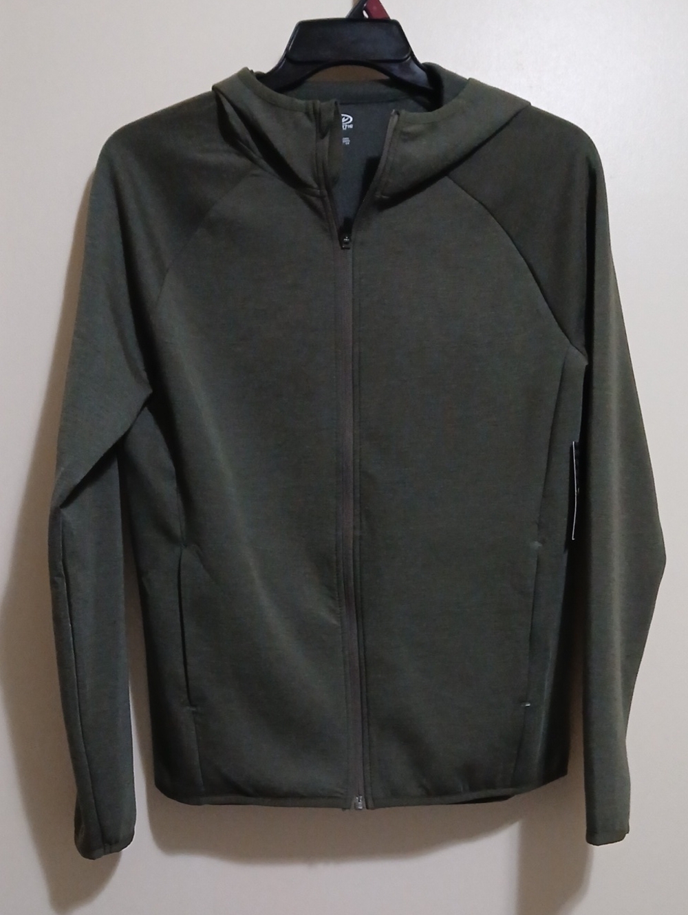 Athletic Works Men's S Fusion Double Knit Full Zip Hooded Jacket